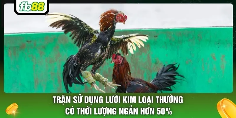 Trận sử dụng lưỡi kim loại thường có thời lượng ngắn hơn 50%